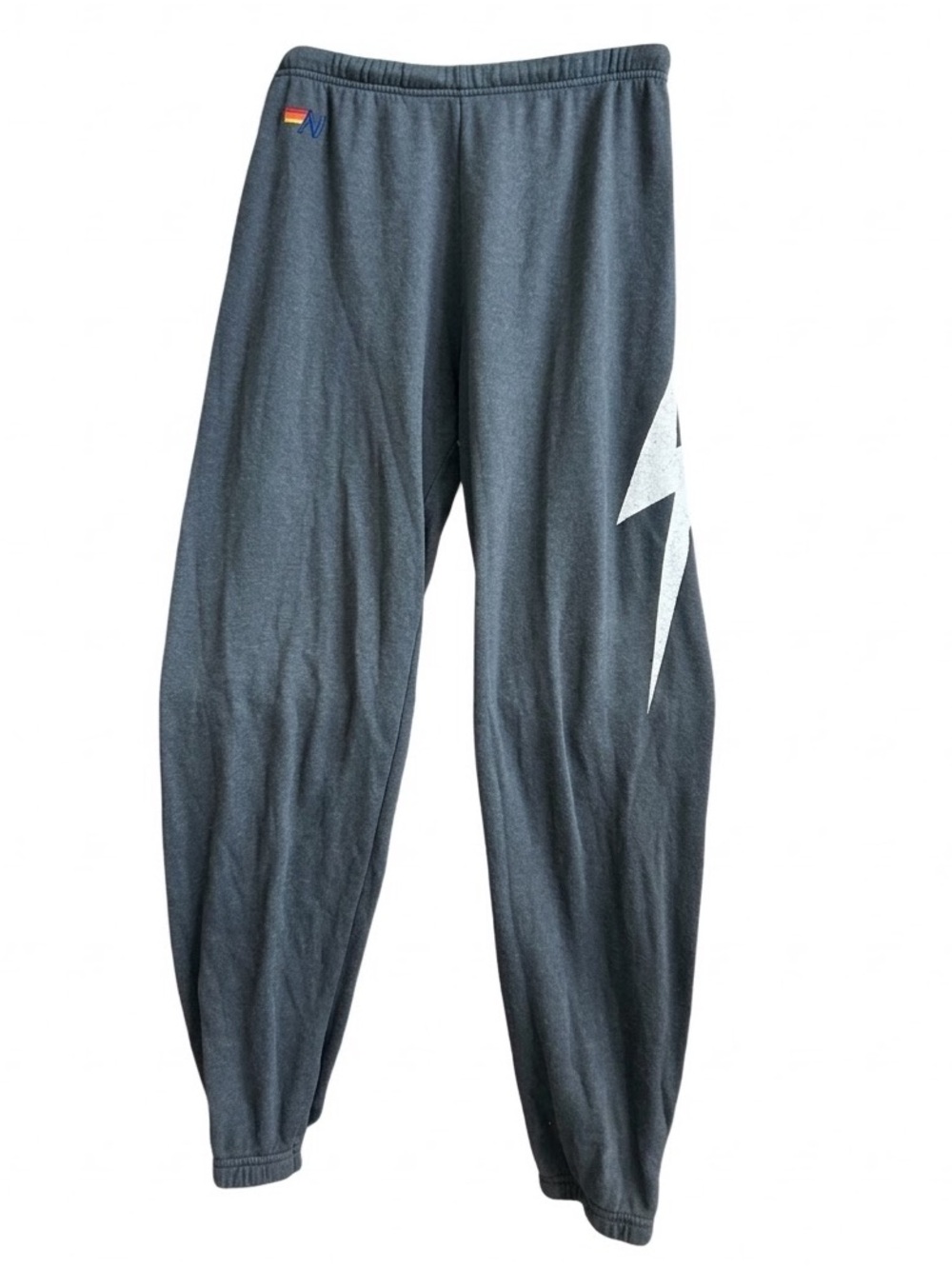 Aviator Nation Charcoal Single Bolt Sweatpants Size Large L